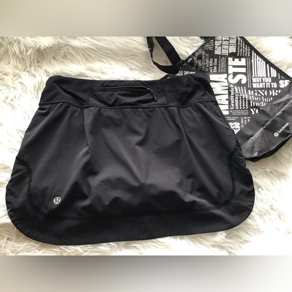 🌼Lululemon Run: For All Skirt Black Size 6 - Picture 9 of 15